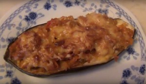 лодочки из баклажанов